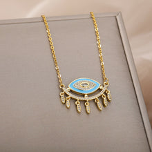 Load image into Gallery viewer, Nova Evil Eye Pendant Necklace
