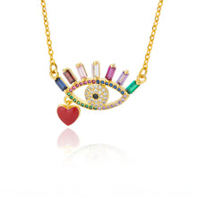 Load image into Gallery viewer, Nova Evil Eye Pendant Necklace
