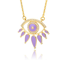 Load image into Gallery viewer, Nova Evil Eye Pendant Necklace
